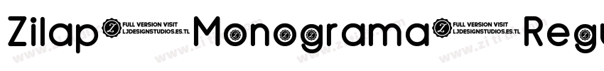 Zilap Monograma Regu字体转换